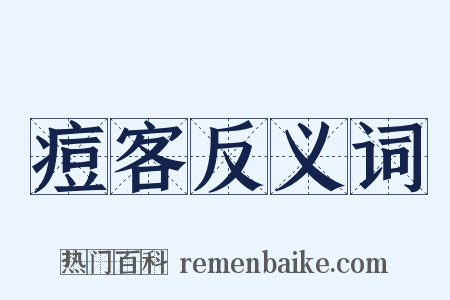 痘客反义词是什么意思的图片